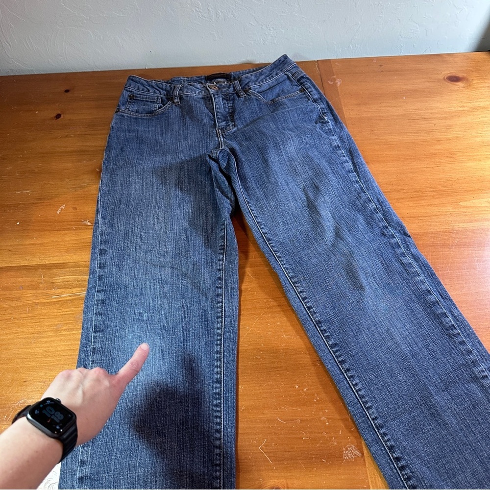 Christopher Blue Straight Leg Denim Jeans - Size 10 - Picture 9 of 11